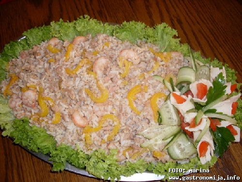 Posna salata sa račićima
