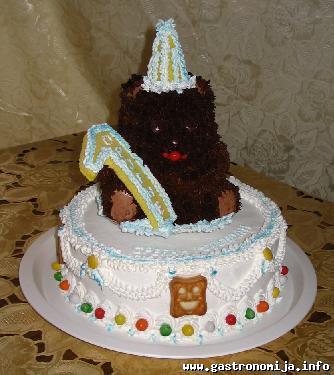 Medved na torti