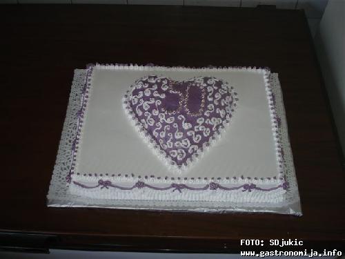 Torta - Ljubičasto srce