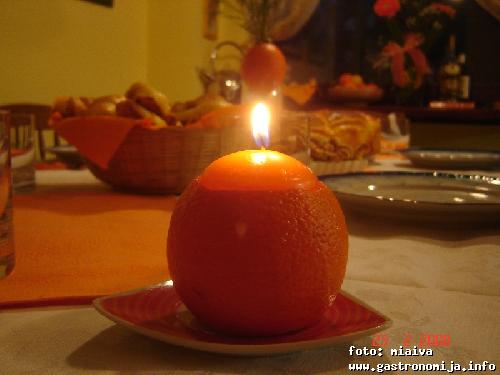 narandža kao svijećnjak